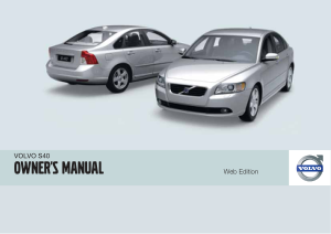2010 Volvo S40 Owners Manual